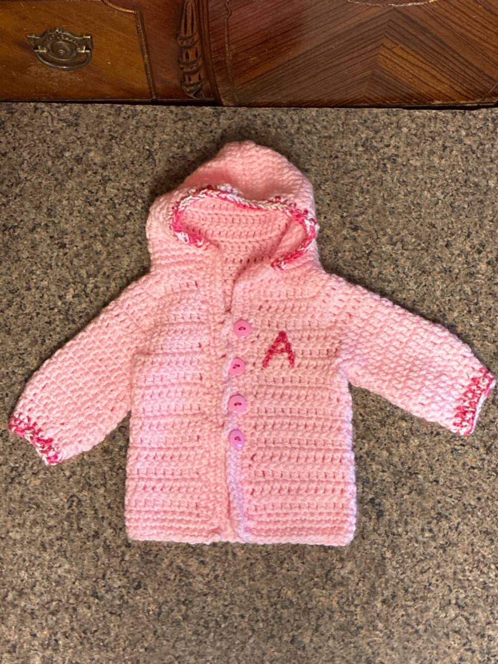 Handmade Crochet 0-3month Cardigan